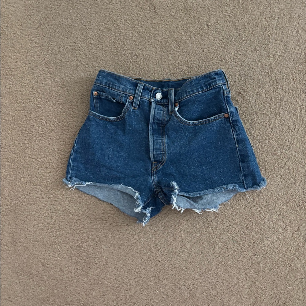Levi's Dark Blue Jean Shorts for Women